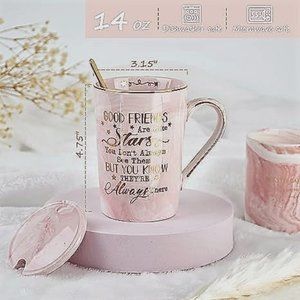 Good Friends are Like Stars Mug + Lid